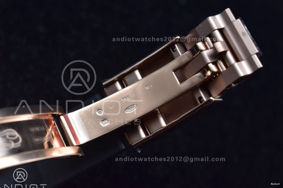 Rubber 116515 Edition Daytona Strap 1:1 RG on Oysterflex BTF Dial Best SA4130 0307